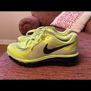 Nike Air Max. Size 6.5 W or 5Y. Highlighter Yellow